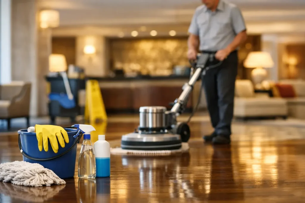Mantenimiento de pisos en hoteles